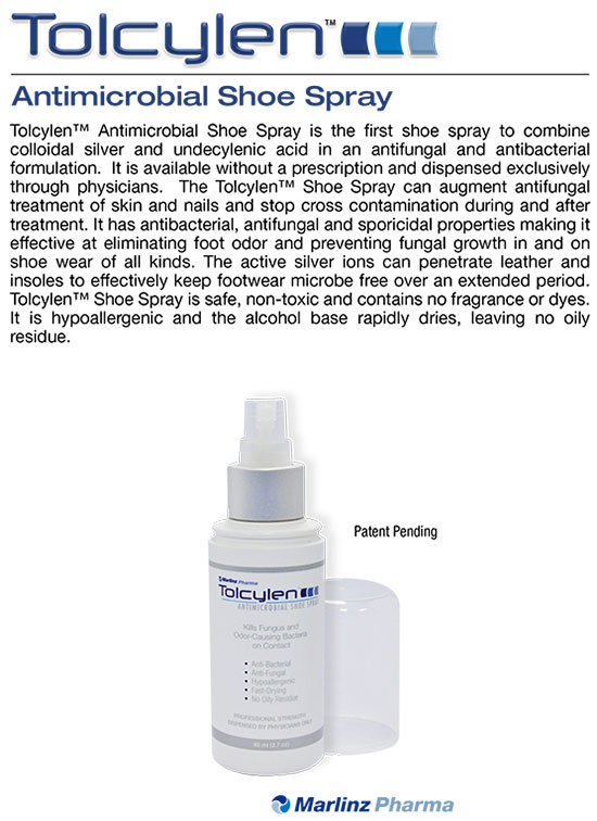 Tolcylen antifungal shoe spray treatment in the Florence County, SC: Florence (Quinby, Effingham, Peniel Crossroads, Sardis, Timmonsville, Winona, Coward) and Darlington County, SC: Darlington, Lamar, Floyd areas