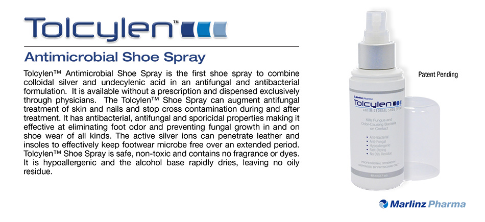 Tolcylen antifungal shoe spray treatment in the Florence County, SC: Florence (Quinby, Effingham, Peniel Crossroads, Sardis, Timmonsville, Winona, Coward) and Darlington County, SC: Darlington, Lamar, Floyd areas